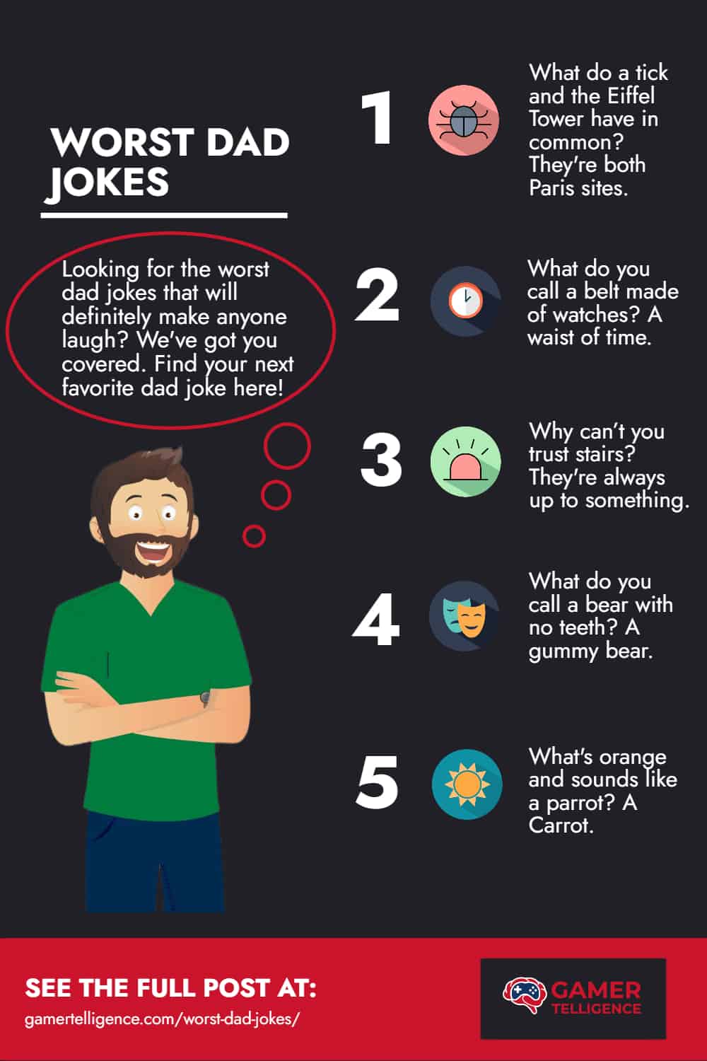 Worst Dad Jokes - Infographic