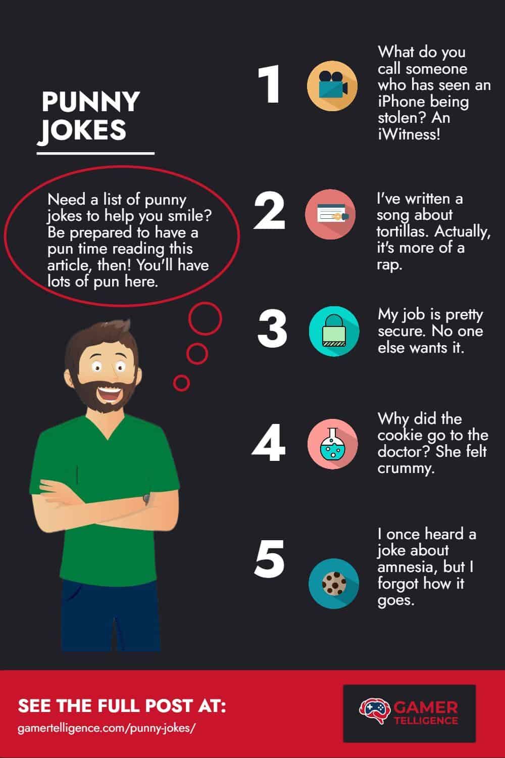Punny Jokes - Infographic