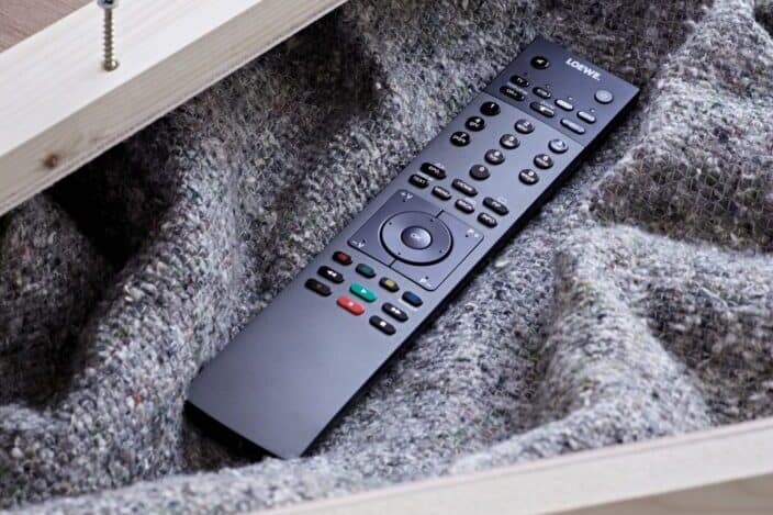 TV Remote Control on a Blanket