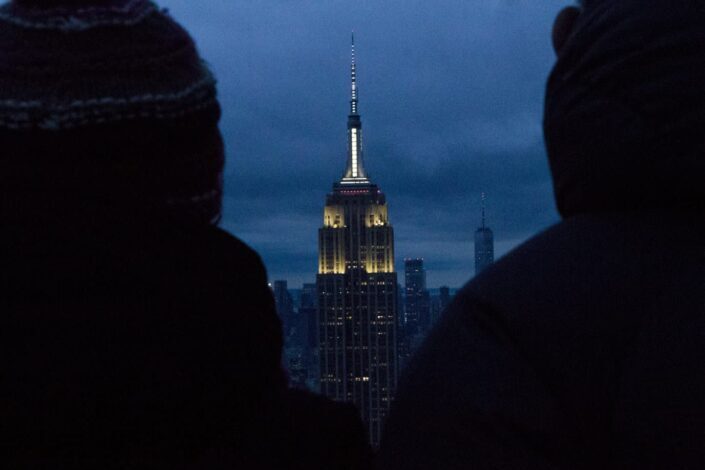 View of the Empire State Building at Night